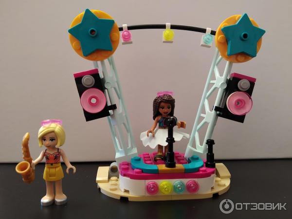 Конструктор Lego friends Сцена Андреа и автомобиль фото