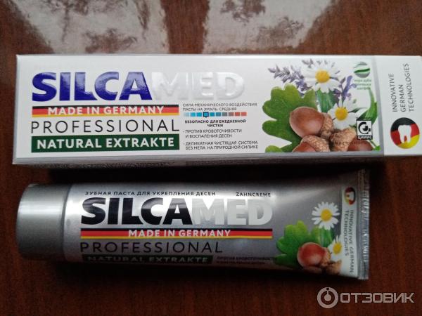 Зубная паста Silcamed Natural Extrakte Professional для укрепления десен фото