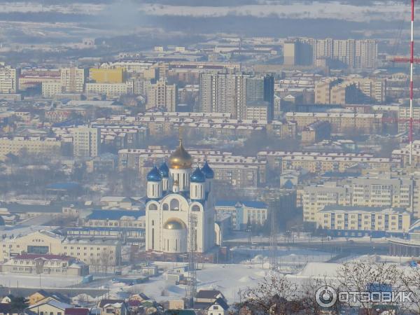 Так выглядел Рождественский собор с вершины г. Большевик