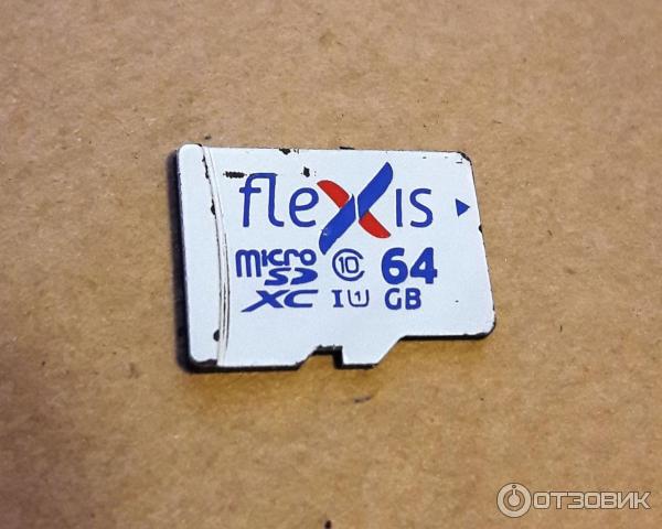 Карта памяти MicroSDXC Flexis 64 Gb Class 10 UHS-I U1 с адаптером SD