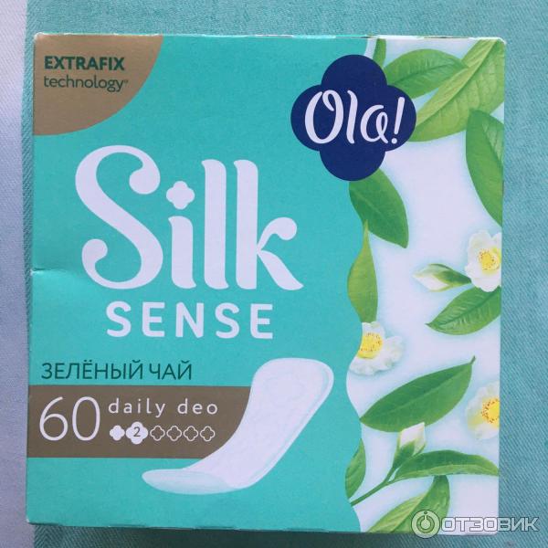 Ежедневные прокладки Ola! Silk Sense DAILY DEO Зеленый чай фото