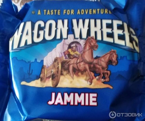 Печенье Wagon Wheels с суфле и джемом фото