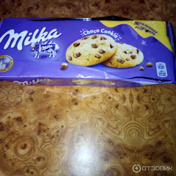 Печенье Milka Choco cookies с кусочками молочного шоколада фото