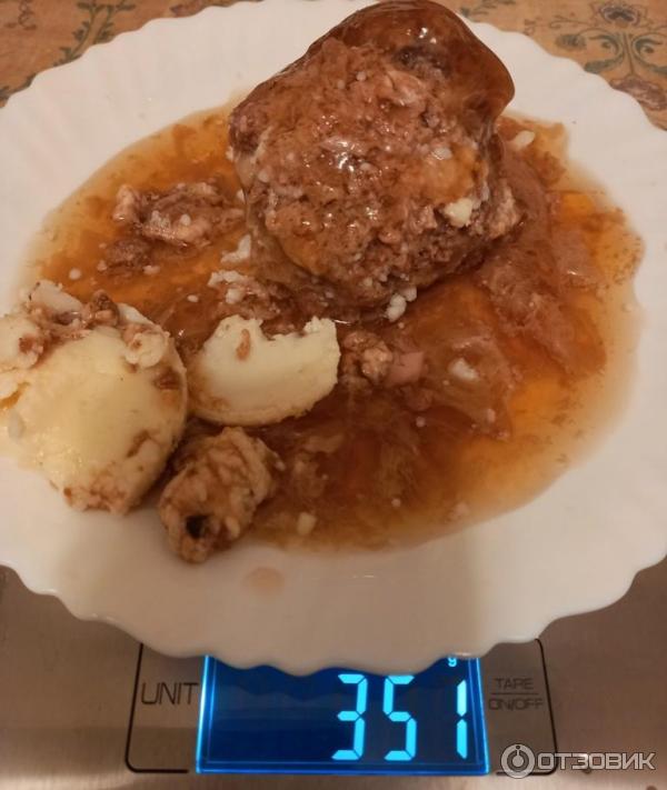 Содержимое банки консервов