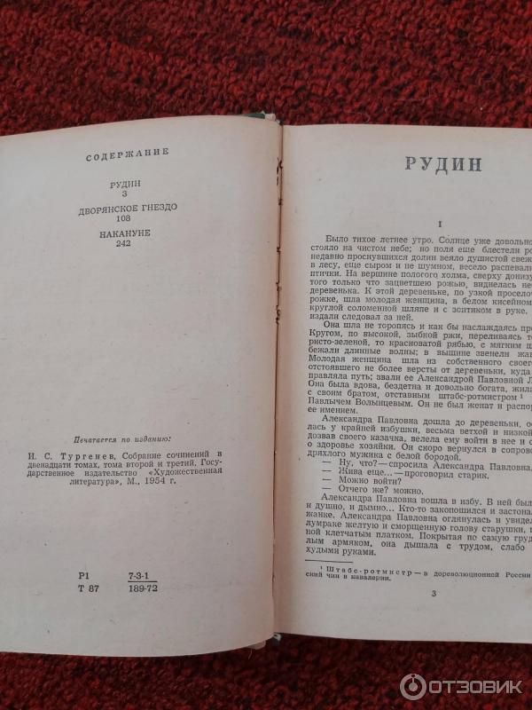 Книга Рудин - И. С. Тургенев фото