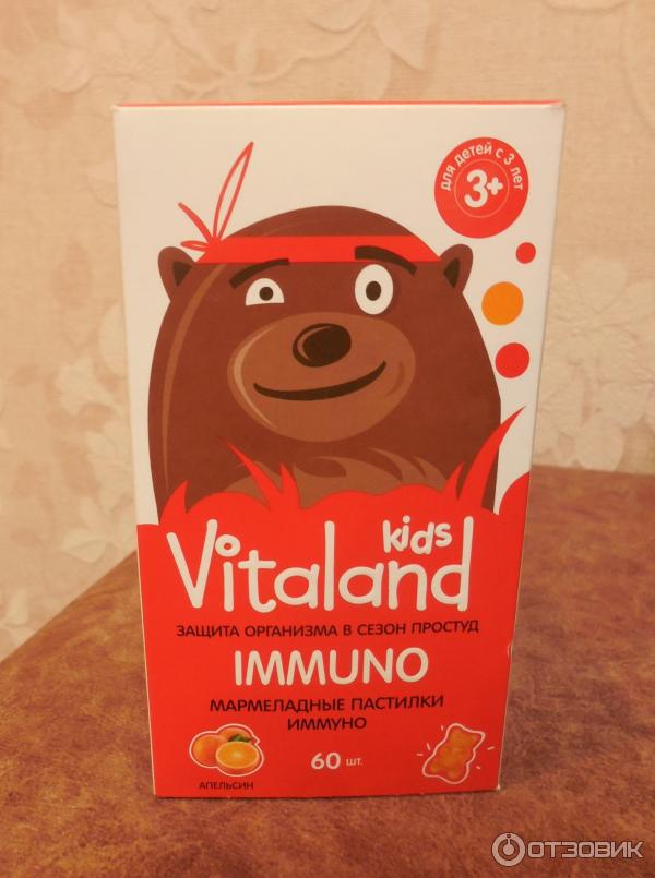 Жевательные пастилки Vitaland Kids Immuno фото