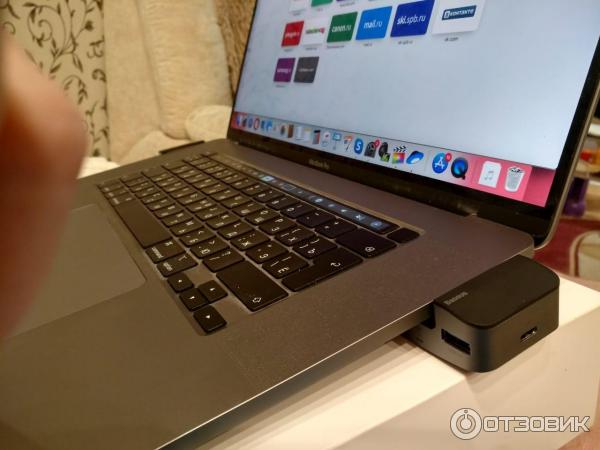 USB-хаб BASEUS Type-C Dual Multifunctional Adapter - Лучший переходник адаптер хаб для Macbook PRO 16 фото