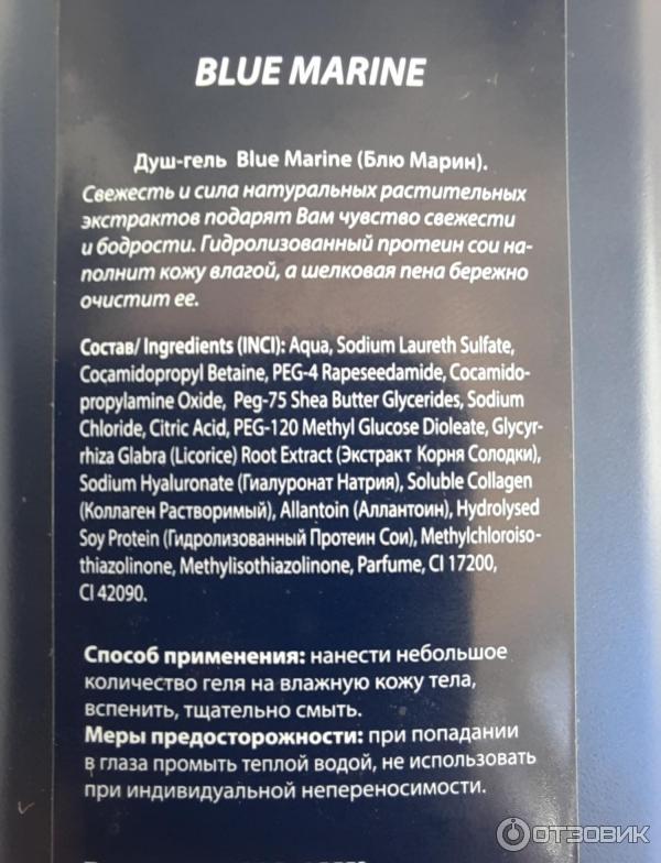 Гель для душа Фестива Blue Marine фото