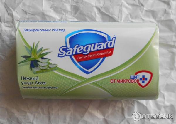 Мыло Safeguard Нежный уход с алоэ фото