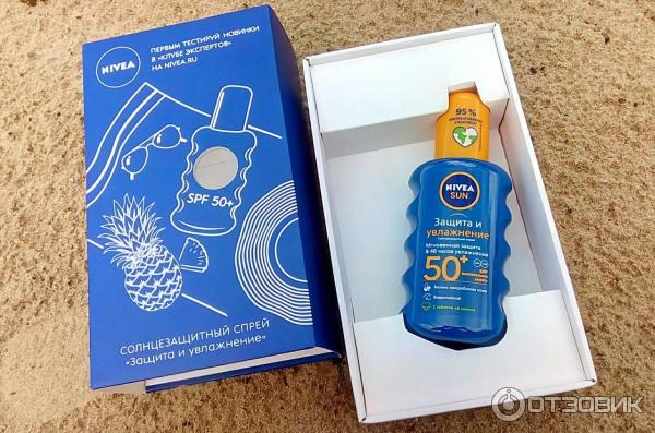 Солнцезащитный спрей Nivea Sun spf50