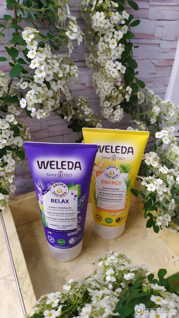 Гель для душа Relax lavander bergamot vetiver WELEDA.