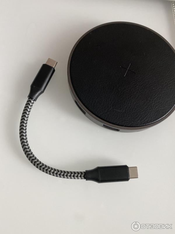 HUB USB-C Energea WiHub концентратор хаб с беспроводной зарядкой фото