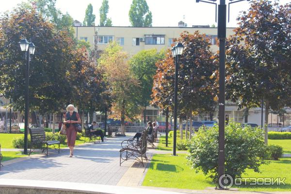 Сквер Романовский Воронеж лавочки