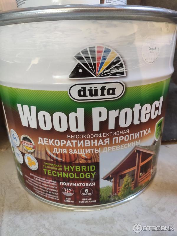 Декоративная пропитка для защиты древесины Dufa Wood Protect фото