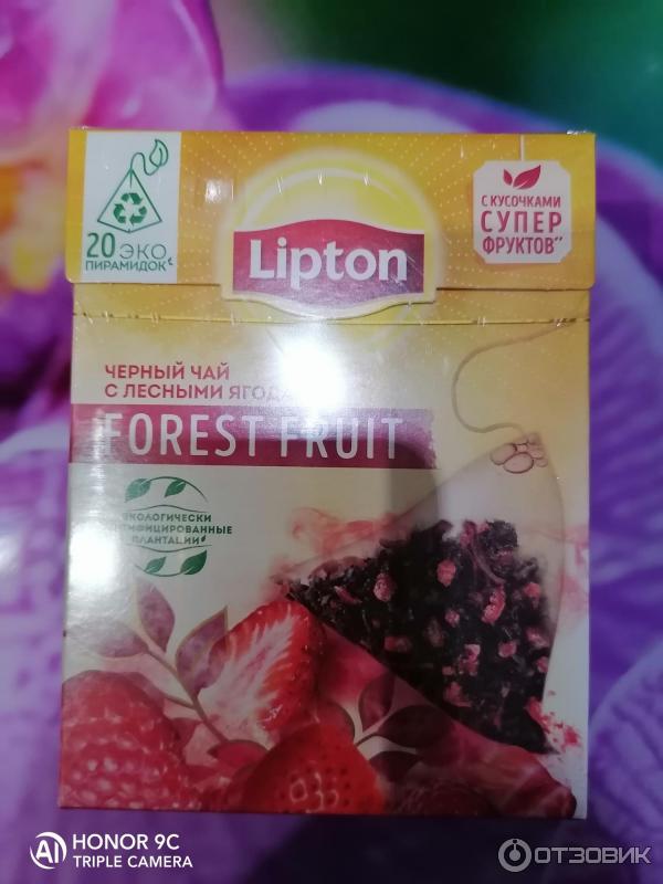 Черный чай с лесными ягодами lipton forest fruit фото