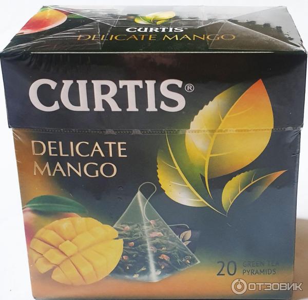 Зеленый чай в пирамидках Curtis Delicate Mango фото