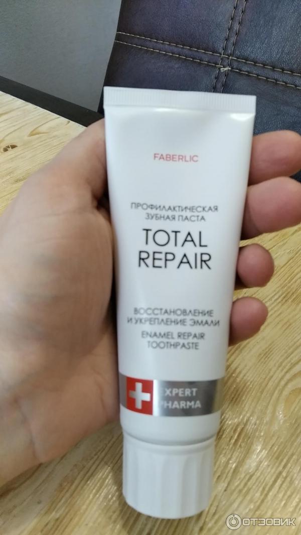 Зубная паста для восстановления и укрепления эмали FABERLIC Total Repair фото