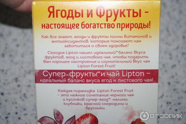 Чай Lipton Forest Fruit фото