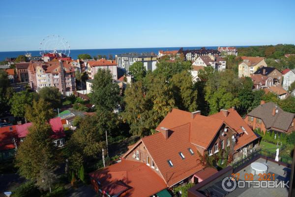 Смотровая площадка на водонапорной башне в Зеленоградске