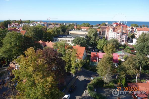 Смотровая площадка на водонапорной башне в Зеленоградске