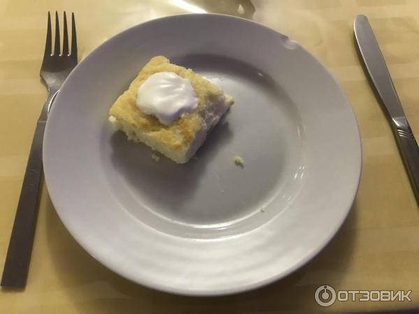 Творожная запеканка с привкусом манной крупы