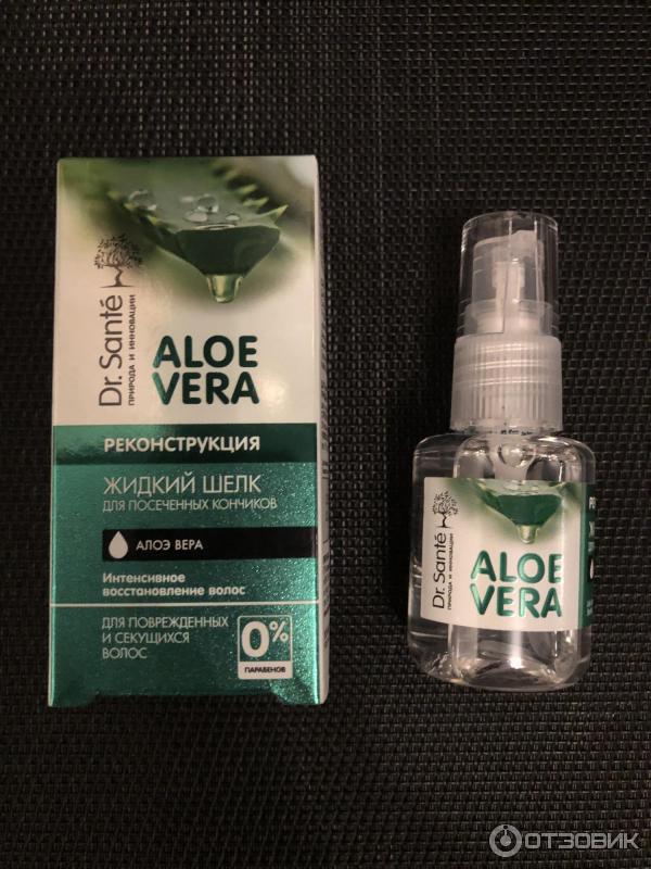 Средство для посеченных кончиков волос Dr. Sante Aloe Vera Жидкий шелк фото