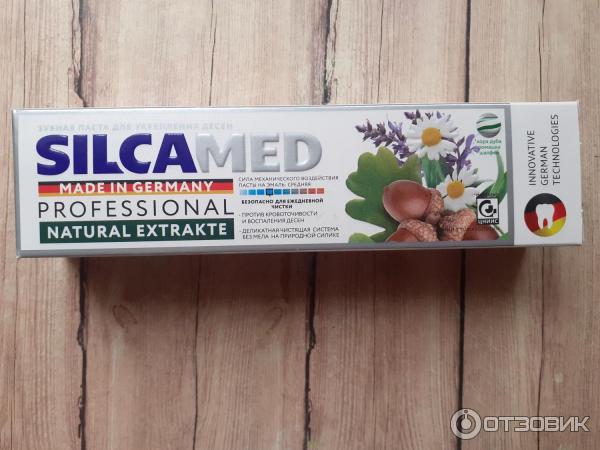 Зубная паста Silcamed Natural Extrakte Professional для укрепления десен фото