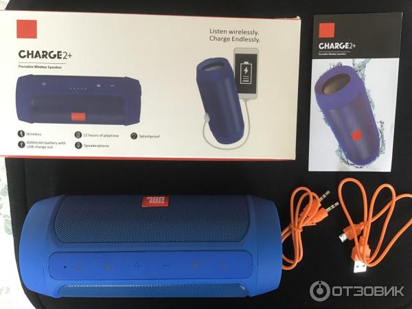 Портативная аудиоколонка JBL Charge 2 фото