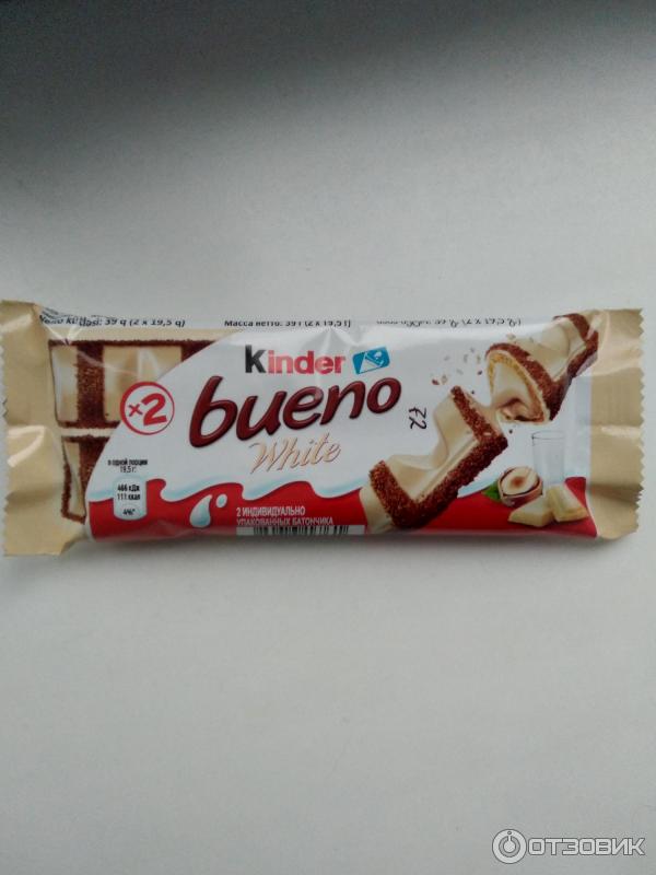 Шоколадно-вафельный батончик Kinder Bueno фото