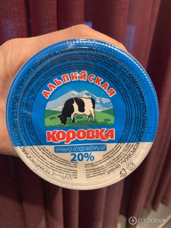 Сметанный продукт Альпийская коровка фото