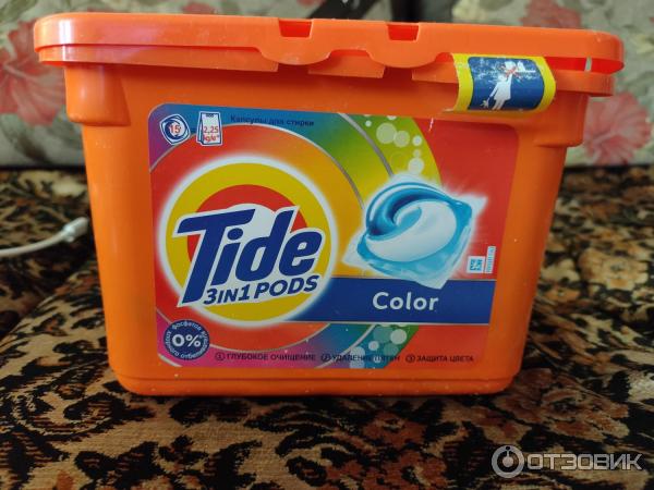 Средство для стирки белья Tide гель-капсулы фото