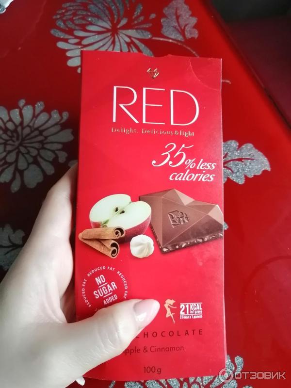 Шоколад Red Delight без сахара