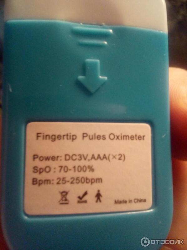 Пульсометр на палец Fingertip Pulse Oximeter фото