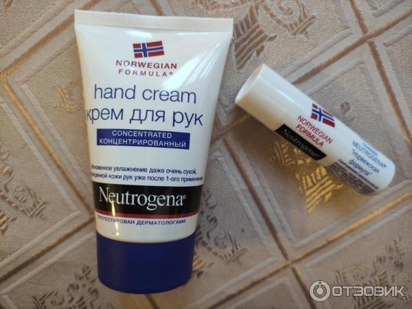 Косметический набор Neutrogena крем для рук и бальзам для губ фото