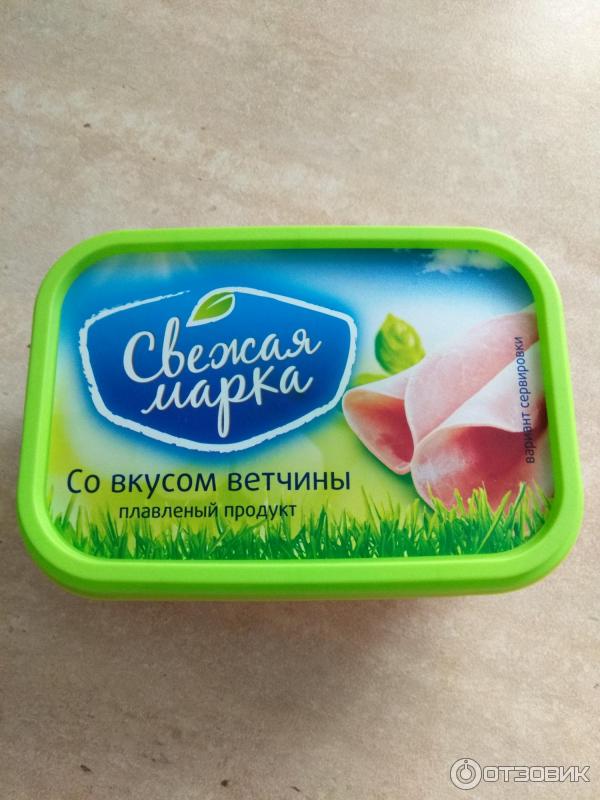 Сырный плавленый продукт Свежая марка С ветчиной фото