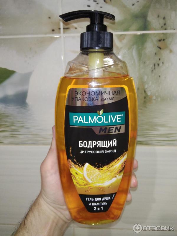 Гель для душа и шампунь для мужчин Palmolive Цитрусовый заряд фото