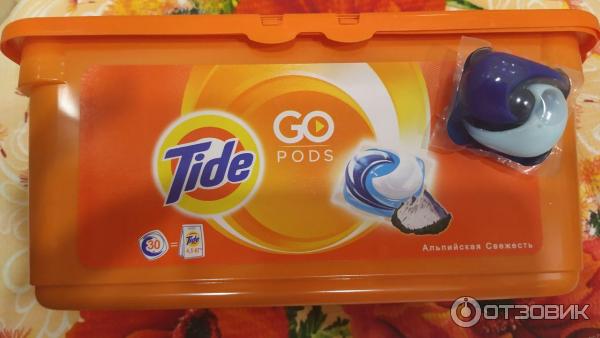 Капсулы для стирки TIDE Go Pods фото