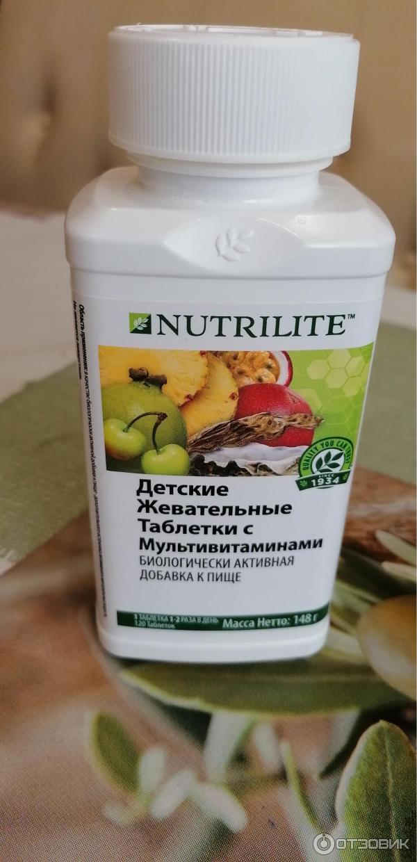 Nutrilite Детские жевательные таблетки с мультивитаминами фото