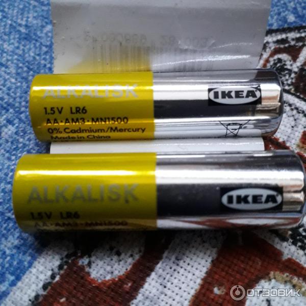 Батарейки щелочные Ikea Alkalisk AA фото