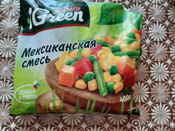 Смесь замороженных овощей Морозко Green Мексиканская смесь фото