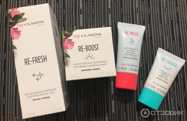 Набор средств ухода для молодой кожи Clarins My Clarins Re-boost фото