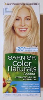 Краска для волос, Garnier, Color Naturals, 111, платиновый блонд, 110 мл