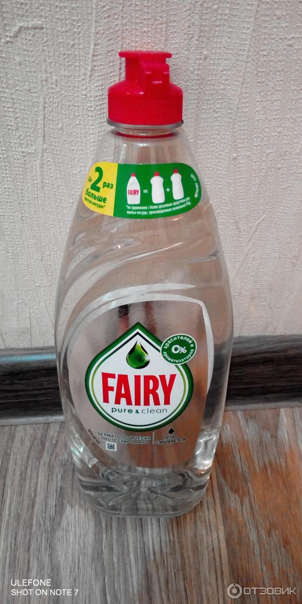 Средство для посуды Fairy pure and clean фото