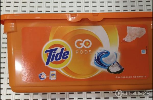 Капсулы для стирки Tide Альпийская свежесть.