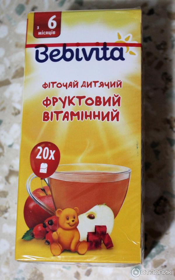 Фиточай детский Bebivita Фруктовый витаминный пакетированный