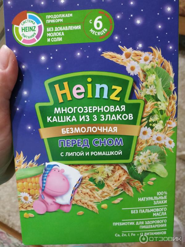 Каша Heinz, молочная жидкая с Омега 3 Многозерновая липа с ромашкой 200 г, Tetra Pak