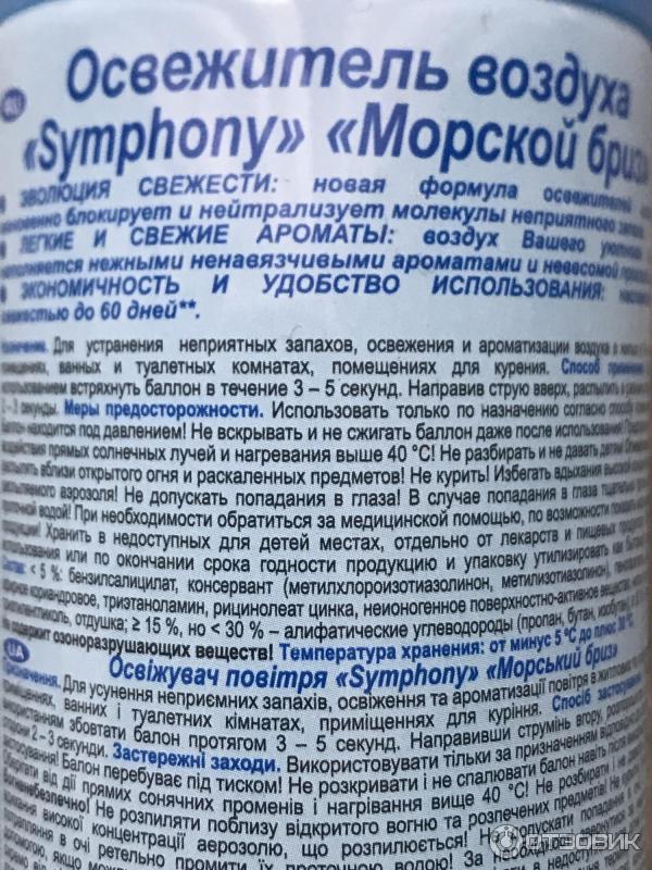 Освежитель воздуха Symphony фото