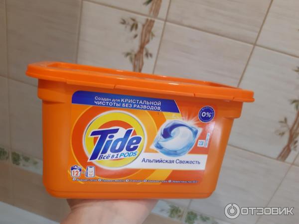 Капсулы для стирки Tide 3in1 Альпийская свежесть фото