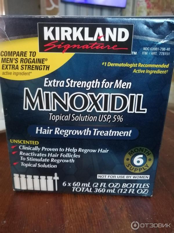 Средство для восстановления волос Kirkland Minoxidil фото