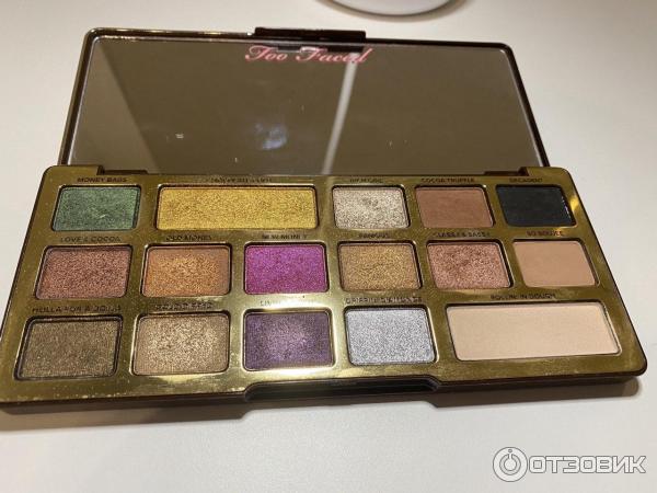 Палетка теней Too Faced Chocolate Gold фото